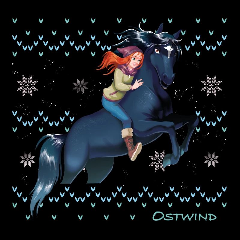 Ostwind et Mika Riding Pull de Noël