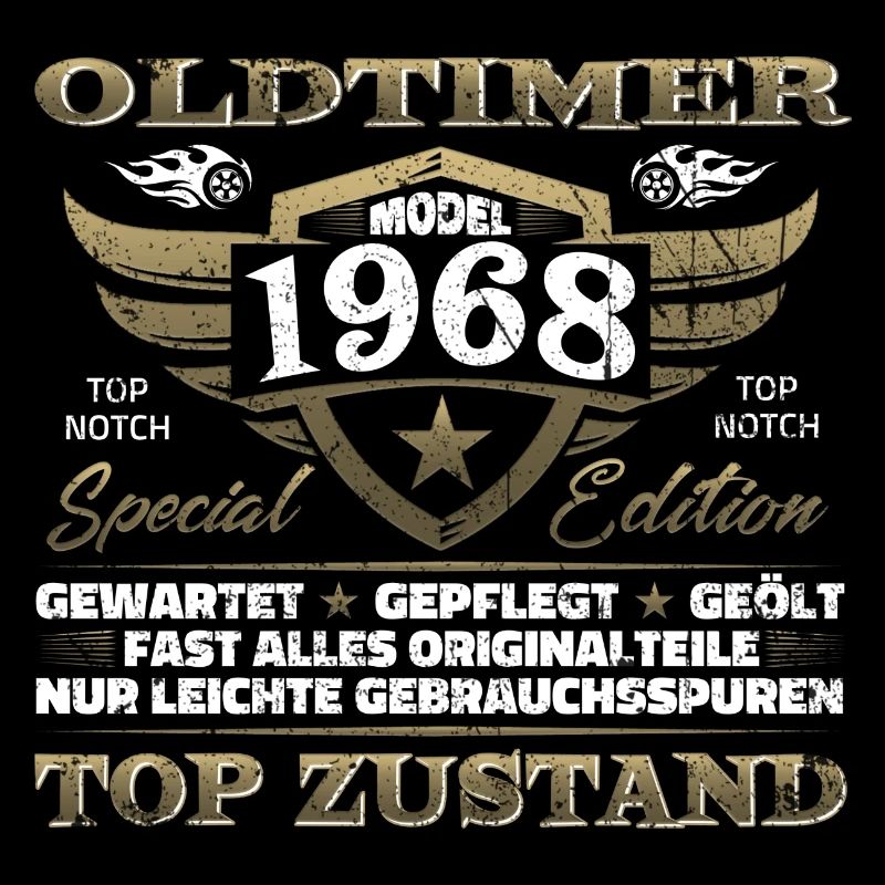 Oldtimer 1968 Baujahr – Vintage Retro Geburtstag