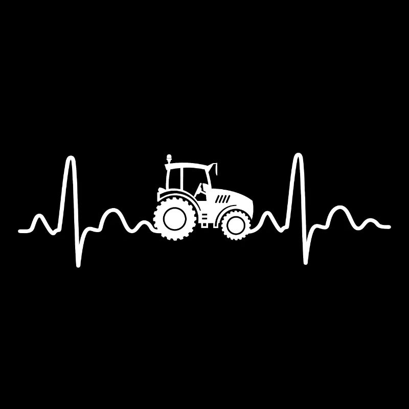 Herzschlag Bauer Landwirt Traktor