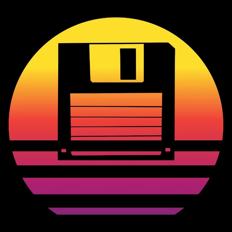 Diskette Retro Style Vintage