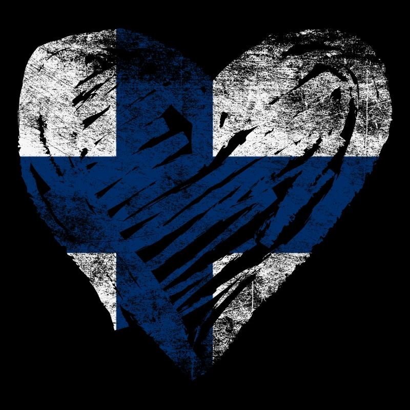 Finlande coeur utilisé look