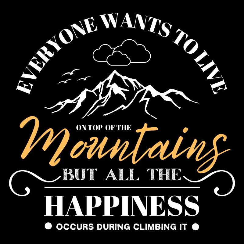 Conception de t-shirt de randonnée