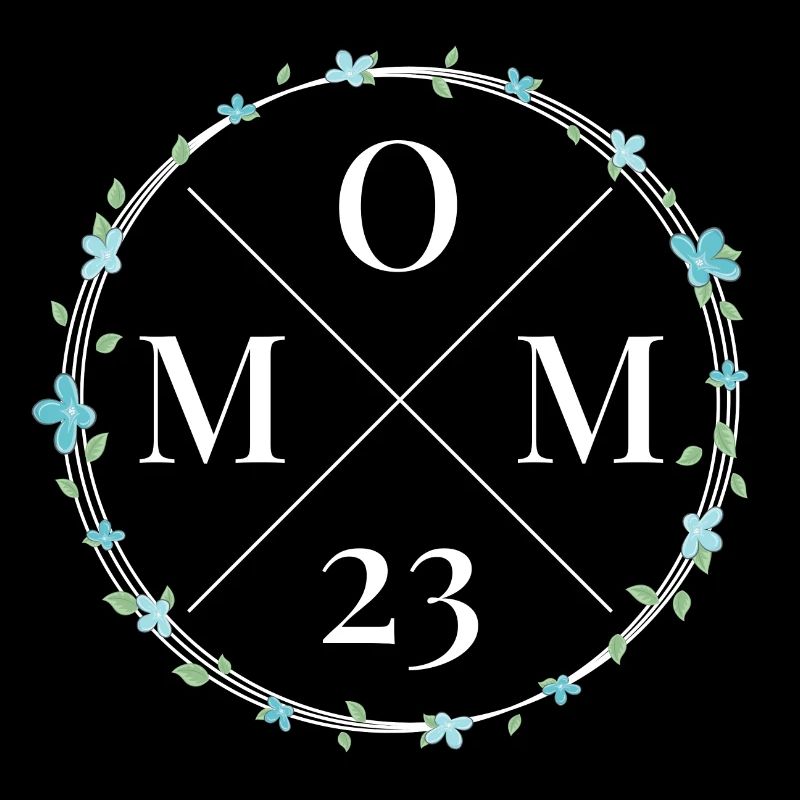 Maman 23 Couronne de fleurs Fleurs Bébé Enceinte Maman 2023