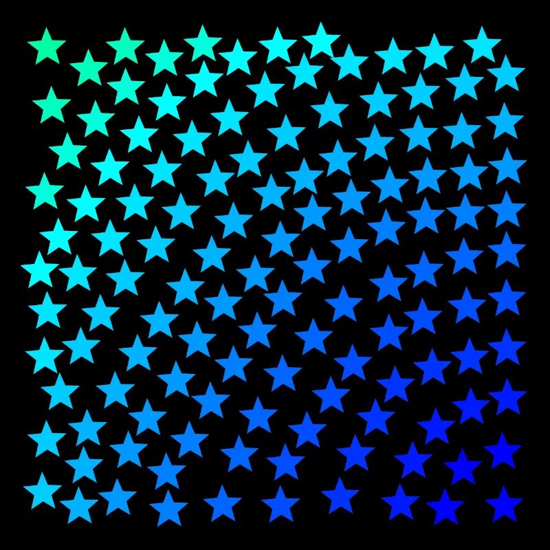 Étoile vert turquoise bleu idée cadeau