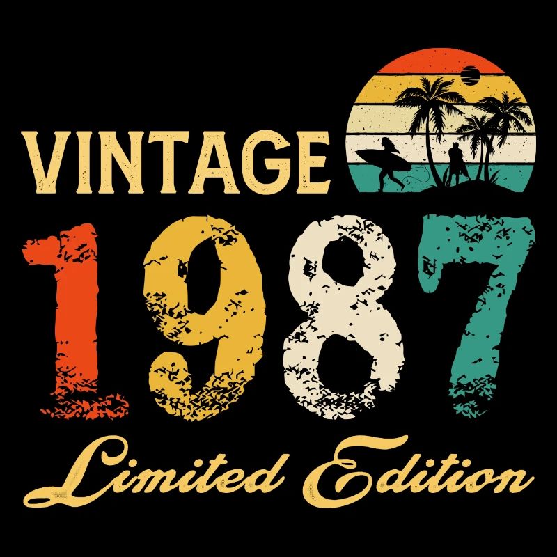 Vintage 1987 Limited Edition Made in 1987 Geburtstag