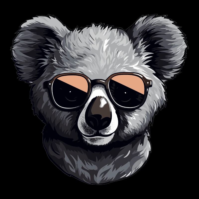 Koala mignon avec des lunettes de soleil