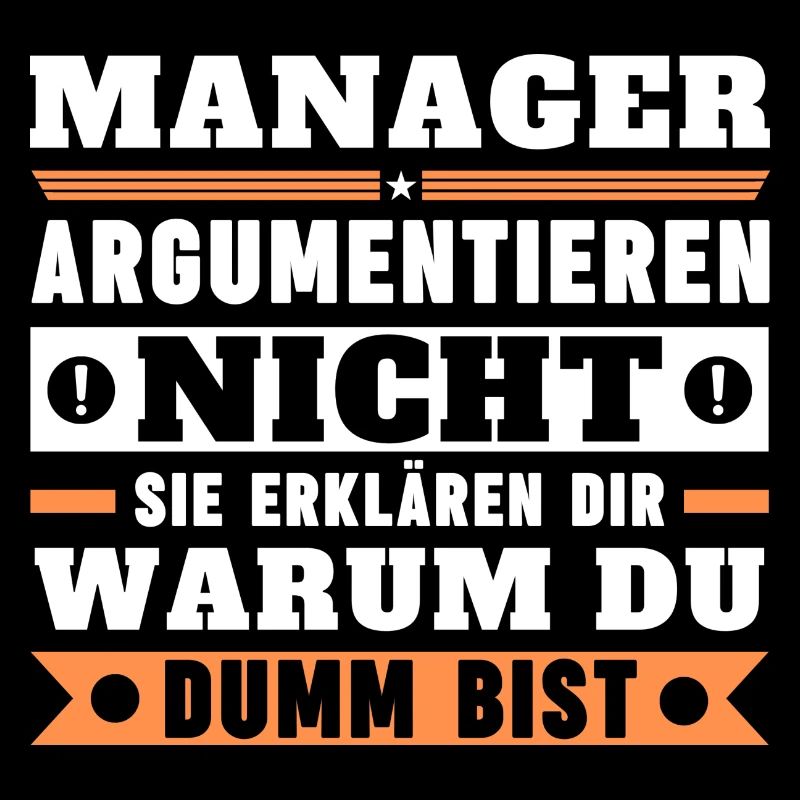 Managers don't argue