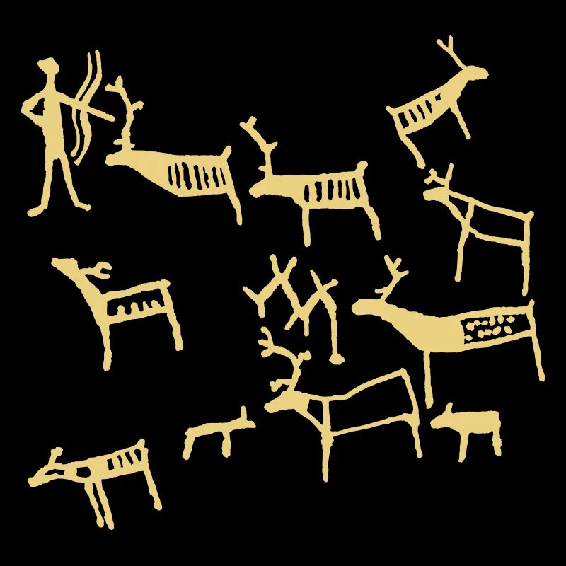 Hohe Petroglyphe