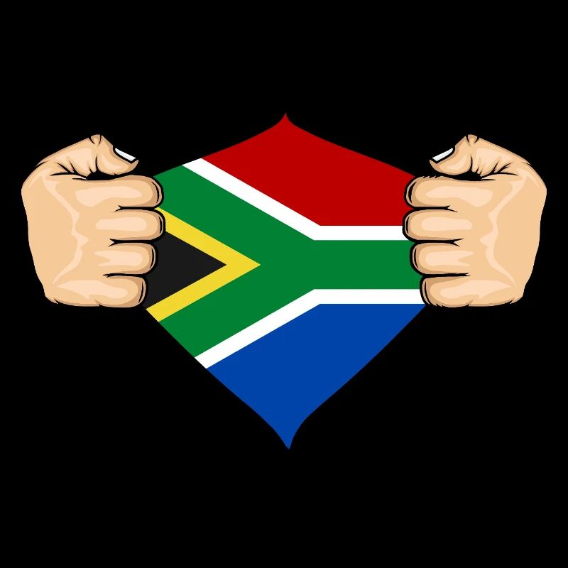 Südafrika Flagge Design