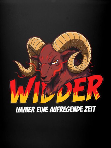 Aries with flame text