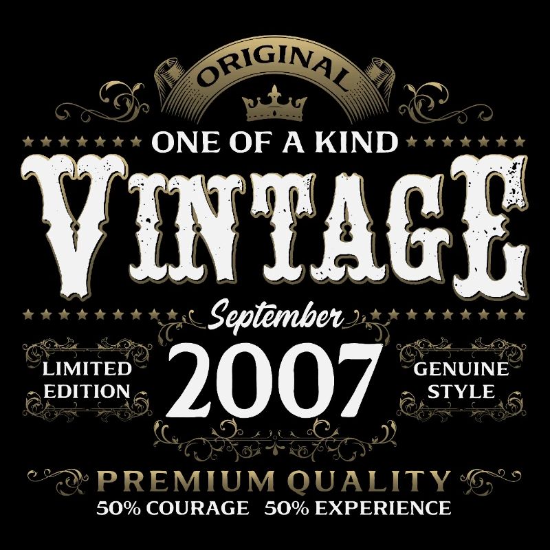 18th Birthday Vintage September Vintage 2007