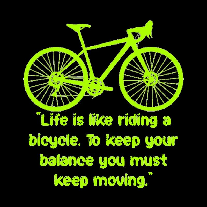 Équilibre du vélo Texte néon