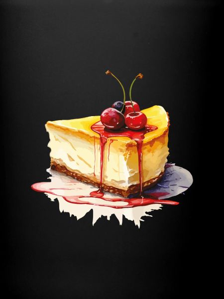 Gâteau au fromage Aquarelle