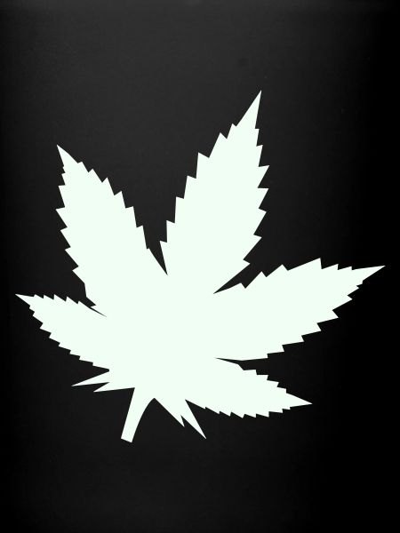 Cannabis Leaf Silhouette Mint