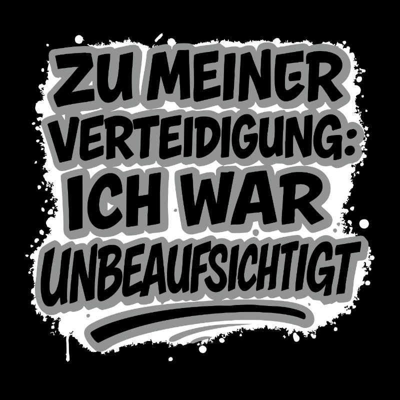 Zu meiner Verteidigung – Graffiti Typo Design