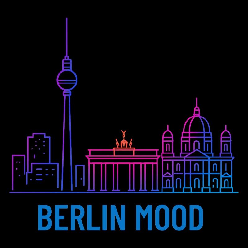 Berlin Mood Neon Skyline
