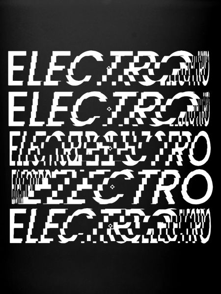 Électro-typographie Glitch