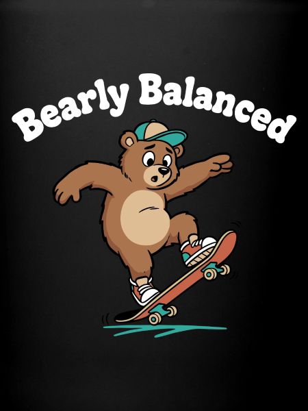 Bear on skateboard