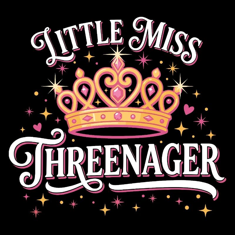 Threenager 3. Geburtstag 3 Jahre Mädchen