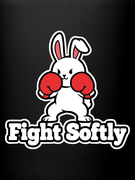 Kuschelbunny Boxkampf-Design Fight Softly