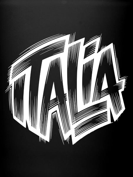 Style lettre graffiti Italia