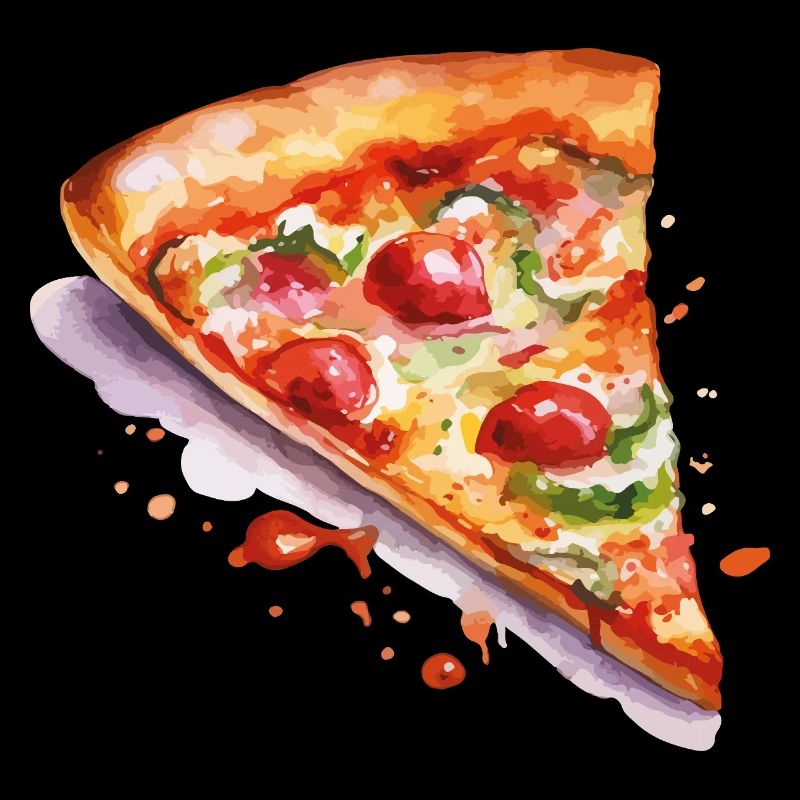 Pizza aquarelle