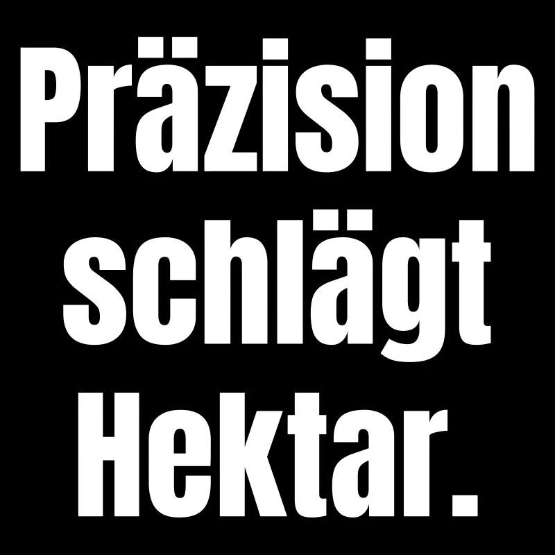 Precision beats hectares