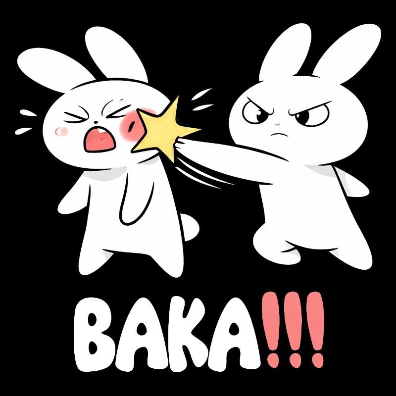 Baka Rabbit Slap Anime Lustiges Japanisches Otaku