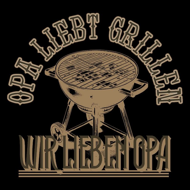 Opa liebt Grillen Wir lieben Opa Geschenk