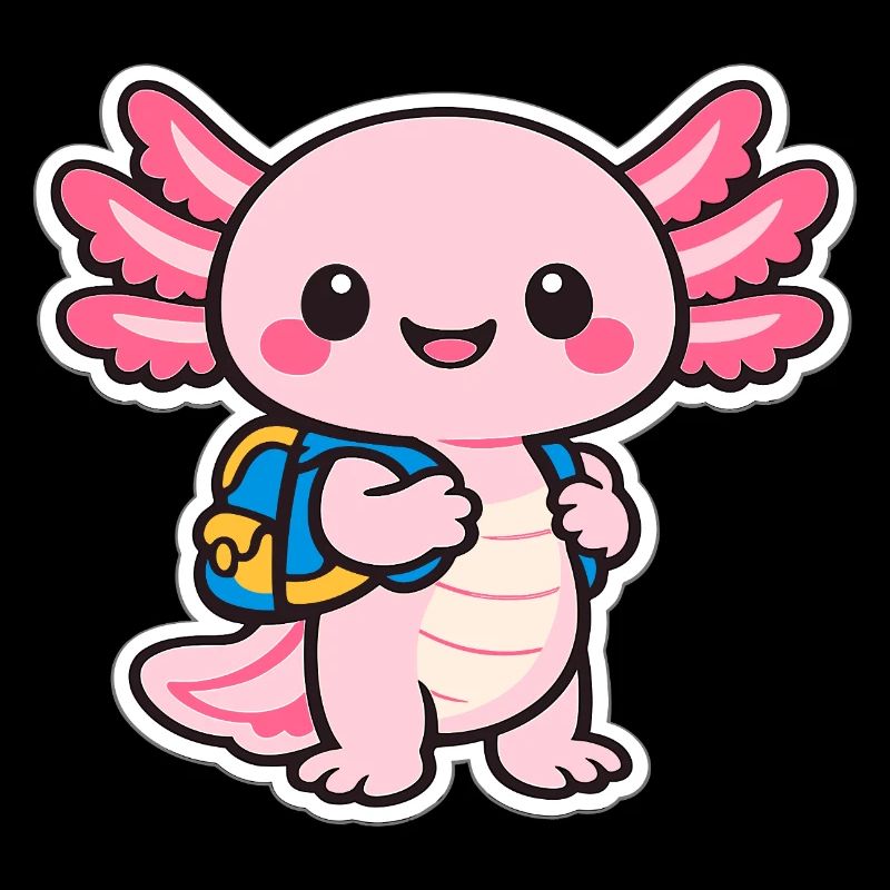 Cuddly axolotl