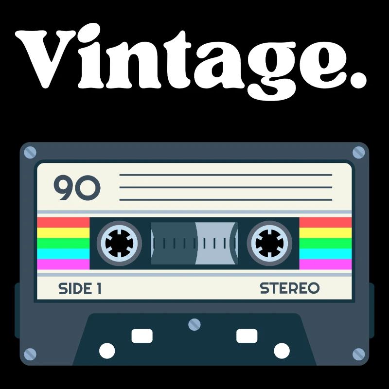 Cassette vintage rétro – design nostalgie