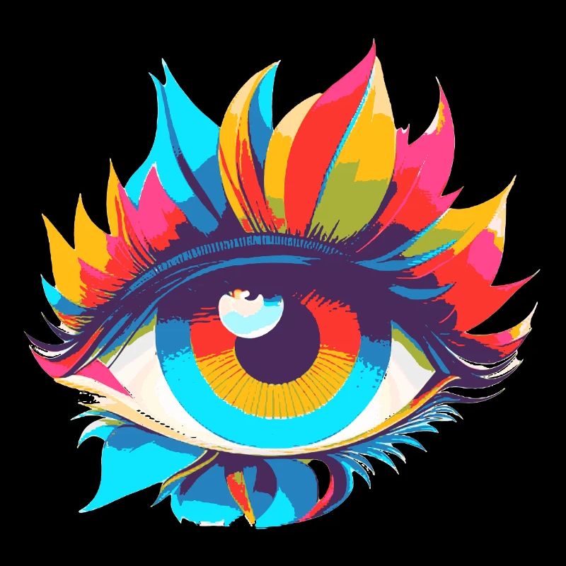 Colorful Eye Magic Pop Art