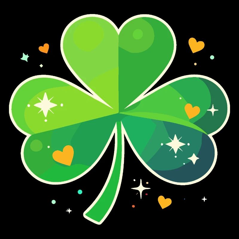 Fête de la Saint-Patrick Trèfle Lucky