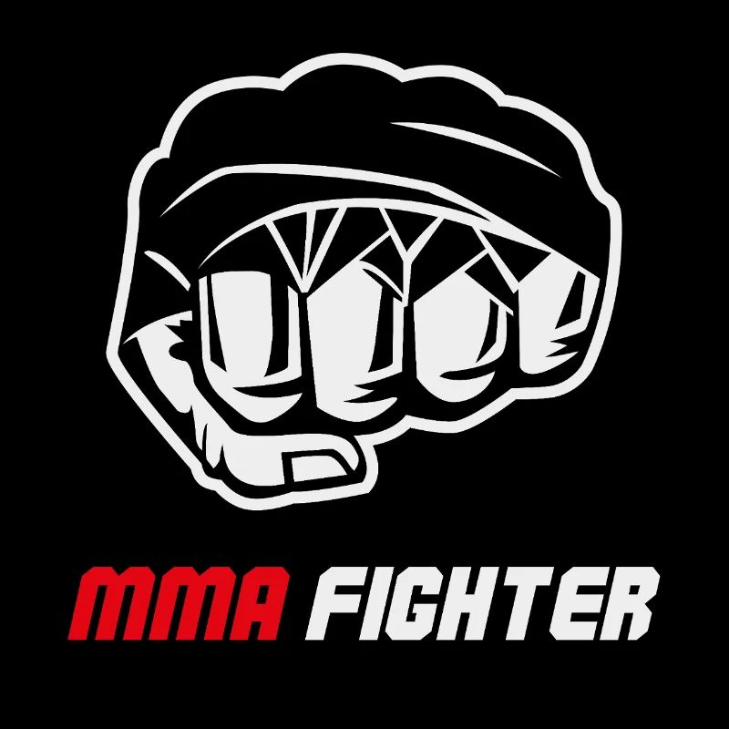 Combat de combat de combattant MMA à la poing