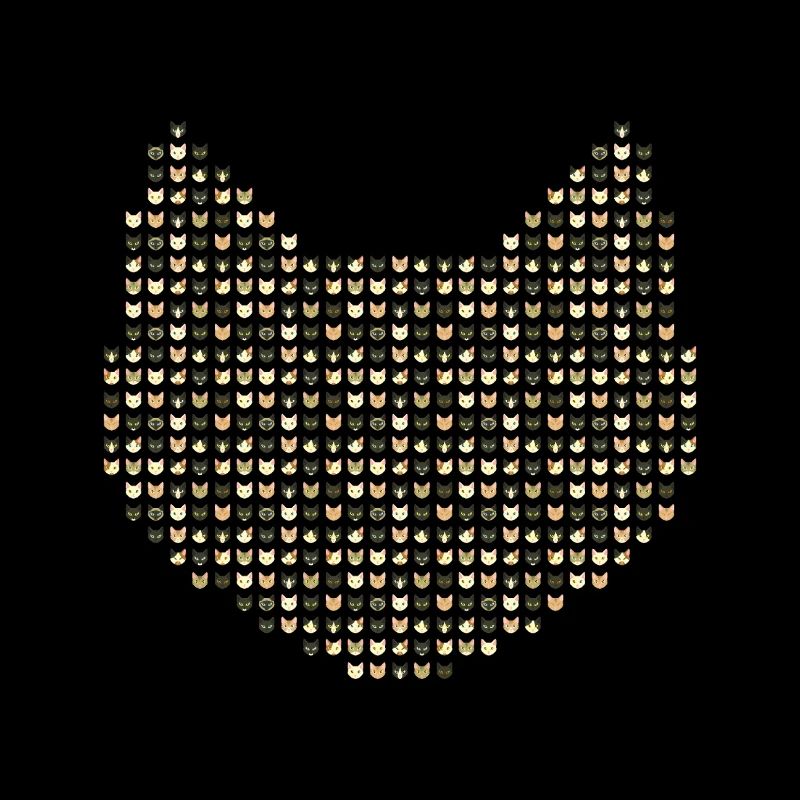 Un chat fait de chats