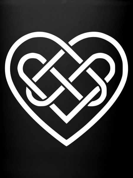 White Celtic Heart