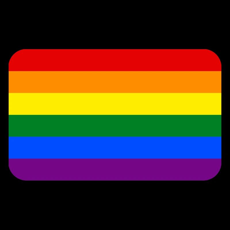 RAINBOW FLAG round corner 400 dpi