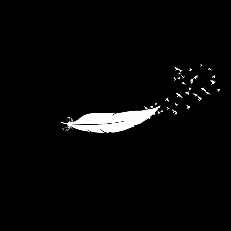 Oiseaux blanc liberté