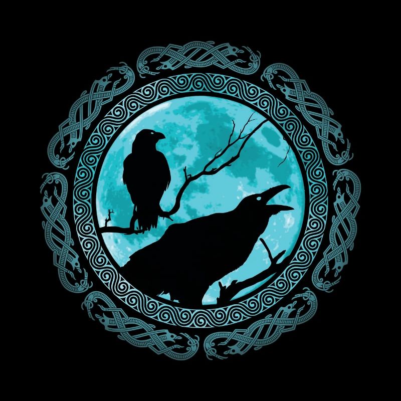 Odin's Ravens Hugin and Munin Vikings