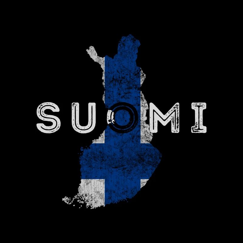 Finlande forme et drapeau