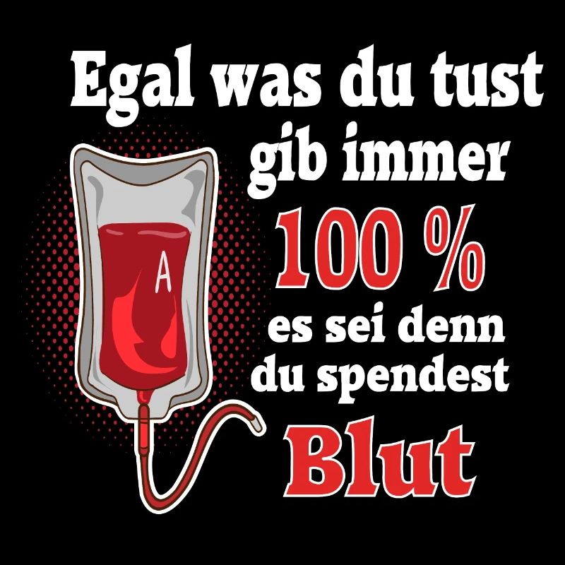 Blut 100 Prozent Blutspender