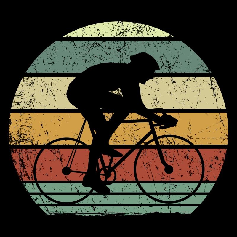 Cycliste de course rétro