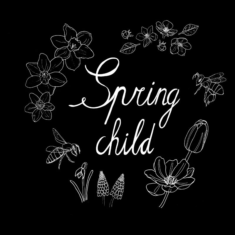 Spring child white