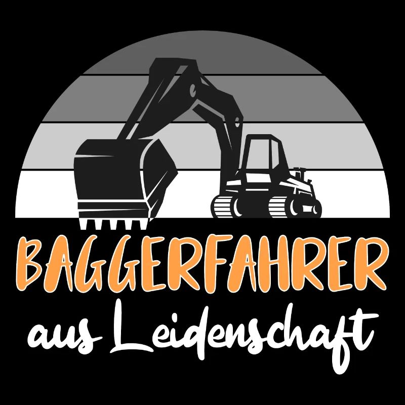 Bagger Baggerfahrer Baggerwagen