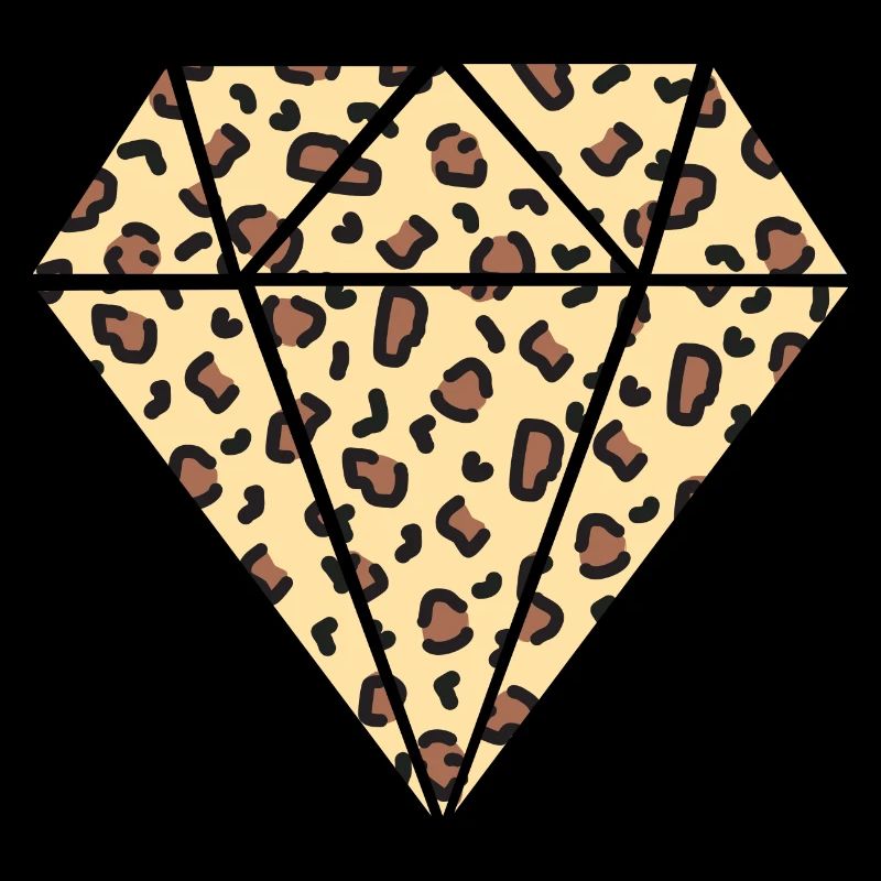 Motif léopard diamant