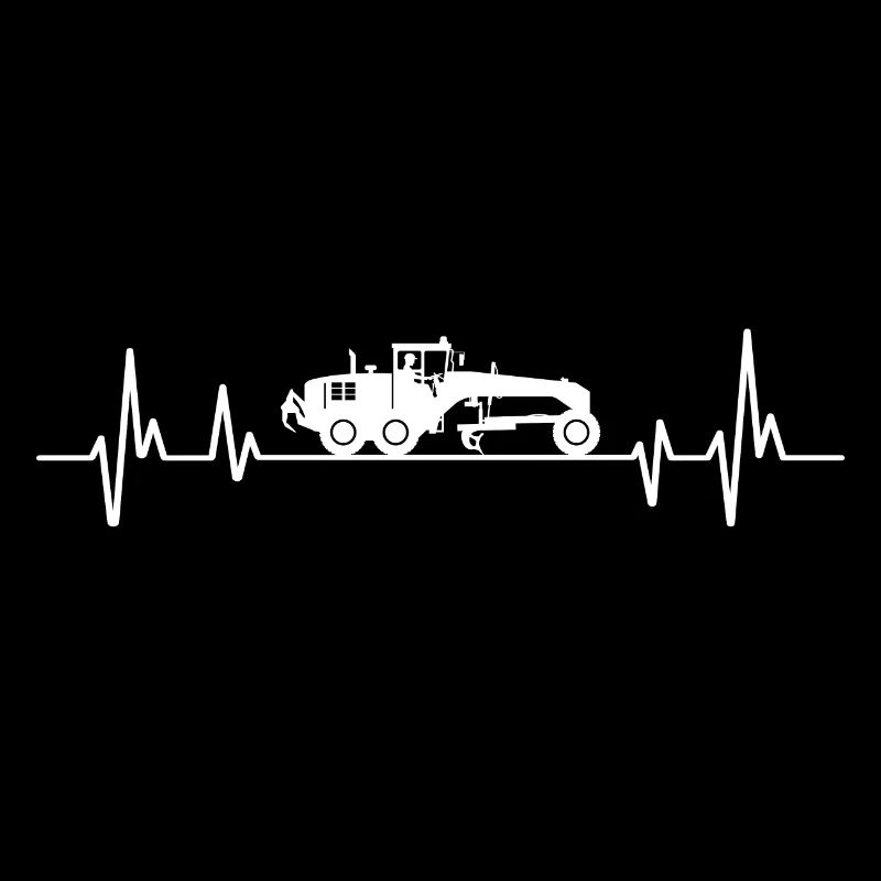 Grader t-shirt construction vehicle