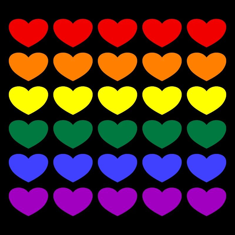 Rainbow Hearts