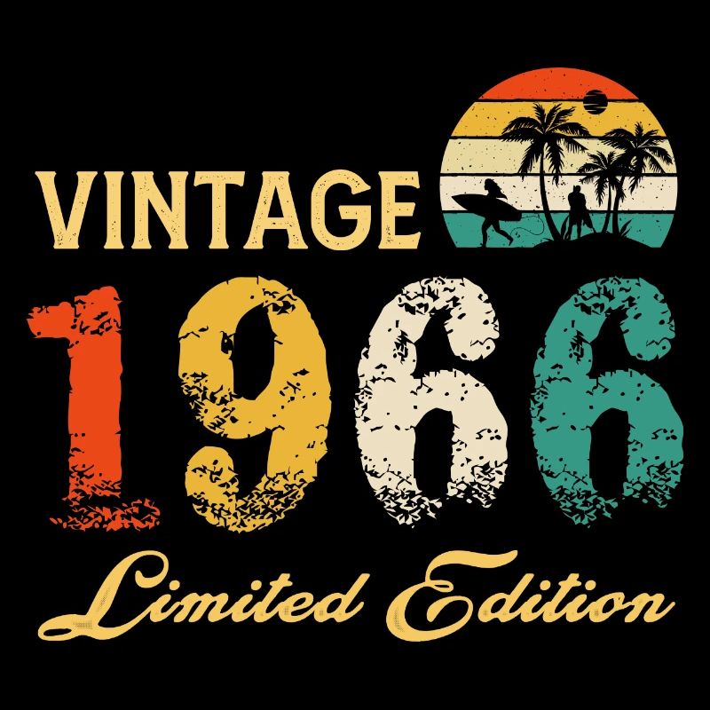 Vintage 1966 Limited Edition Made in 1966 Geburtstag