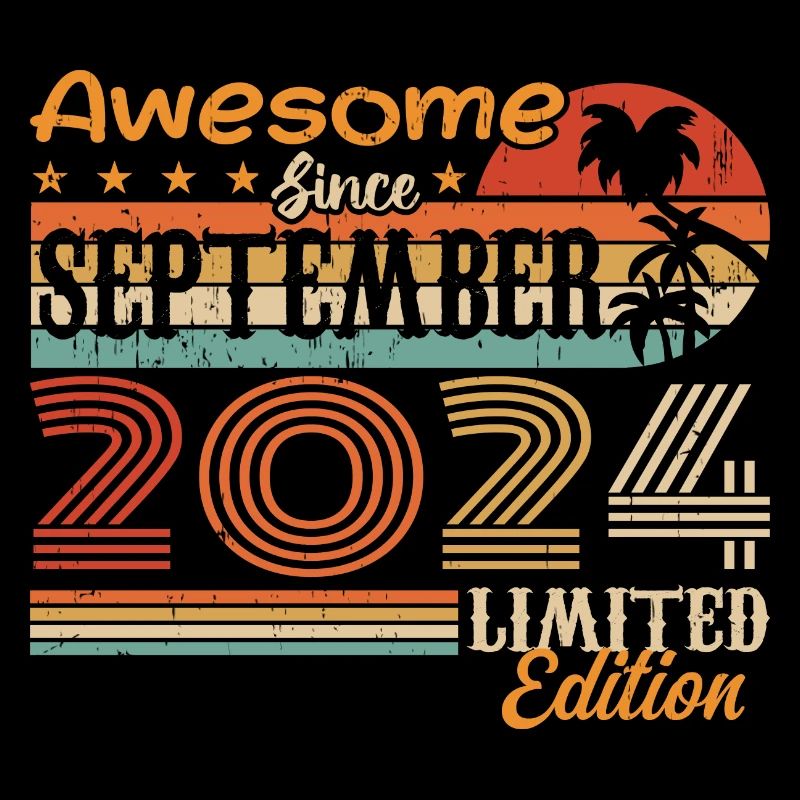 2024 September Vintage Geburtstagsgeschenk 2024