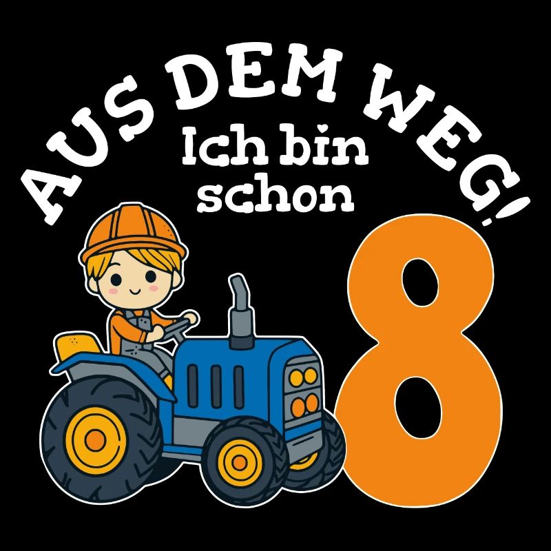 8. Geburtstag Traktor Junge